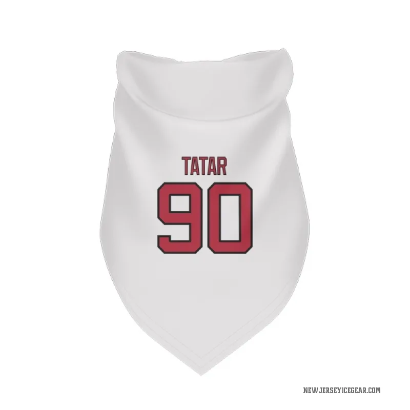 Tomas Tatar  White New Jersey Devils  Cat & Dog Pet Bandana
