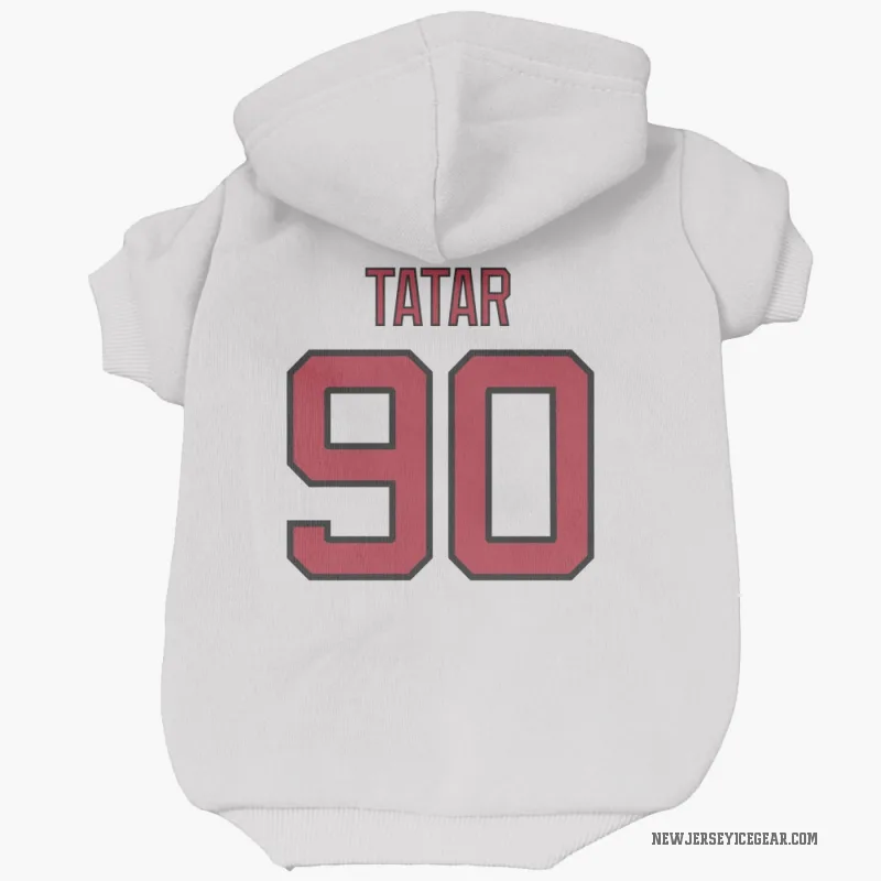 Tomas Tatar  White New Jersey Devils  Cat & Dog Pet Hoodie