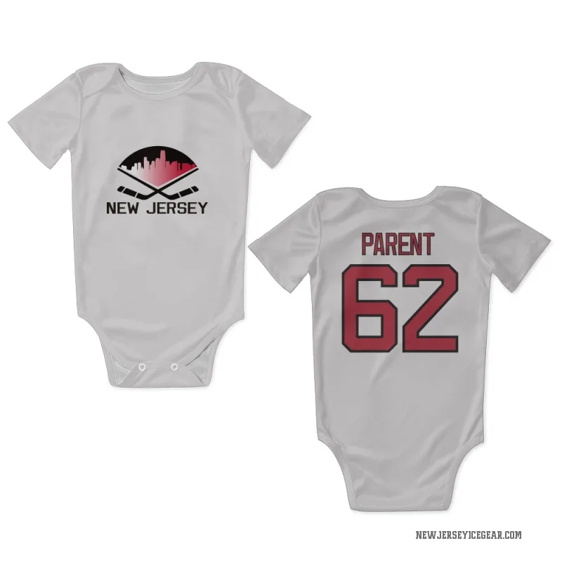 Xavier Parent  White New Jersey Devils  Newborn & Infant Bodysuit